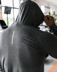 Mens Fitness Tracksuit Running Sport Hoodie