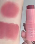 Soft blush stick, natural, saturated, long-lasting, waterproof, brightens skin tone, expanding color