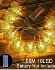 Eid Mubarak Moon Star Led String Light