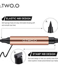 O.TW OO Black Liquid Eyeliner Waterproof Quick Dry Double Ended Eyeliner Women Makeup