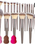 1/20pcs Professional Makeup Brushes Set Super Soft Detail Blush Highlighter Foundation Concealer Eyeshadow Beauty Tool