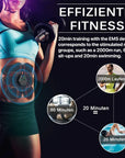 EMS Abdominal & Hip Trainer Toner: USB Fitness Gear for Home Gym