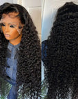 13x4 Lace Frontal Wig 30 Inch Indian Curly Human Hair Wigs With 4x4 Lace Closure For Women For Sale