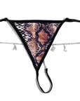 Custom Thongs With Alphabet Jewelry Personalized Crystal Letter Underwear