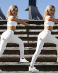 Kaminsky New Woman Fitness Leggings: High Elastic Shine Workout Pants