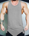 Men's Athletic Gym Fitness Tank Top - Solid Sleeveless Vest