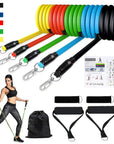 16PCS Resistance Band Set: Home Gym Fitness Training