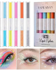 12 Colors Double Sided Liquid Eyeliner Pencil Colored Pencil Set