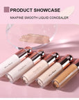 High Coverage Nude Matte Liquid Concealer Moisturizing Oil Control Long Lasting No Smudges