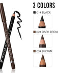 12 Pieces/Set Waterproof Eyebrow Pencil Precise Eyebrow Definer Black Blonde Brown Long Lasting Makeup 3 Color Cosmetic