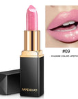 Shiny Gold Black Tube Lipstick Pearl Moisturizing Lipstick 9 Colors Available