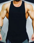 Men's Athletic Gym Fitness Tank Top - Solid Sleeveless Vest