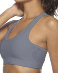 Women's Sports Bra with Phone Pocket: Wireless Fitness Top