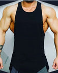 Men's Athletic Gym Fitness Tank Top - Solid Sleeveless Vest