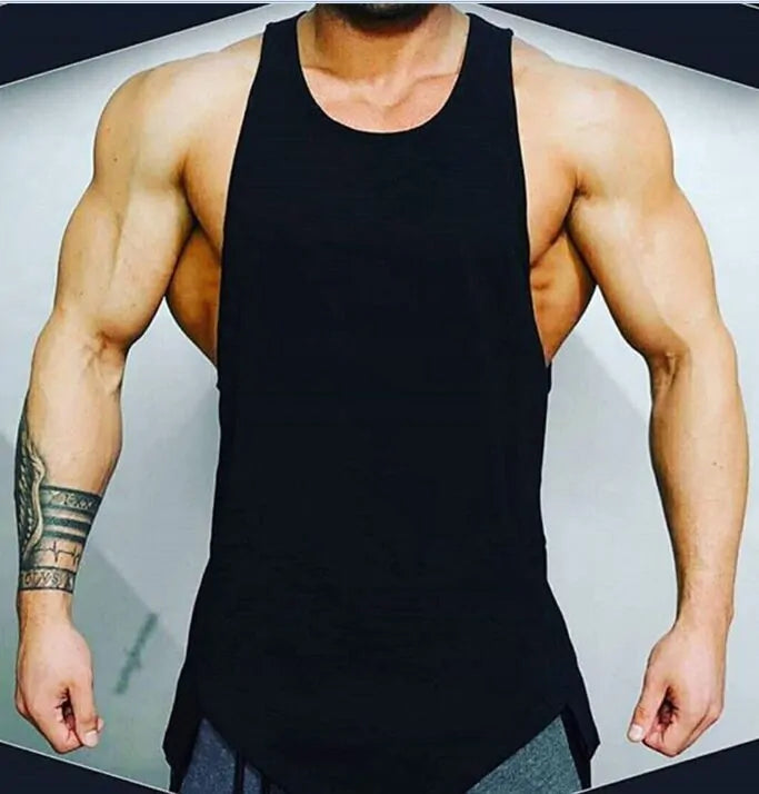 Men&#39;s Athletic Gym Fitness Tank Top - Solid Sleeveless Vest