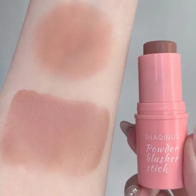 Soft blush stick, natural, saturated, long-lasting, waterproof, brightens skin tone, expanding color