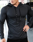 Mens Fitness Tracksuit Running Sport Hoodie