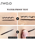 O.TW OO Black Liquid Eyeliner Waterproof Quick Dry Double Ended Eyeliner Women Makeup