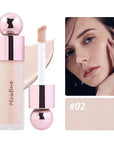 High Coverage Nude Matte Liquid Concealer Moisturizing Oil Control Long Lasting No Smudges