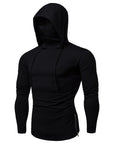 Men's Sports Running Fitness Hoodie with Mask: Casual Comfort with Style