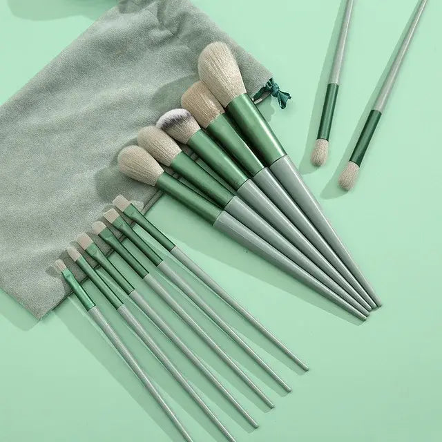 13 Pieces Soft Fluffy Makeup Brushes Set For Foundation Blush Powder Eyeshadow Kabuki Beauty Tool